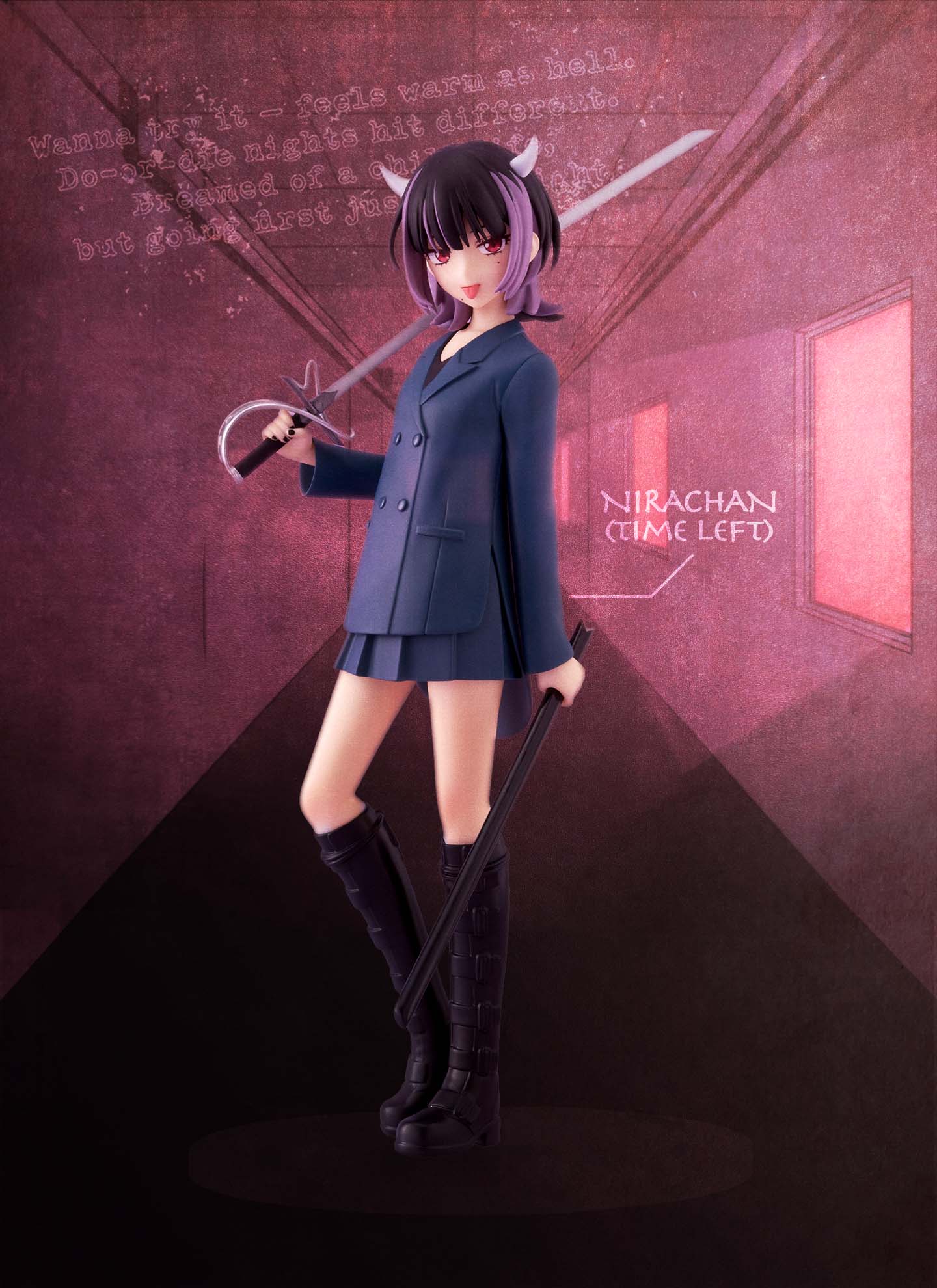 悪魔にらちゃん（残機）キービジュアル